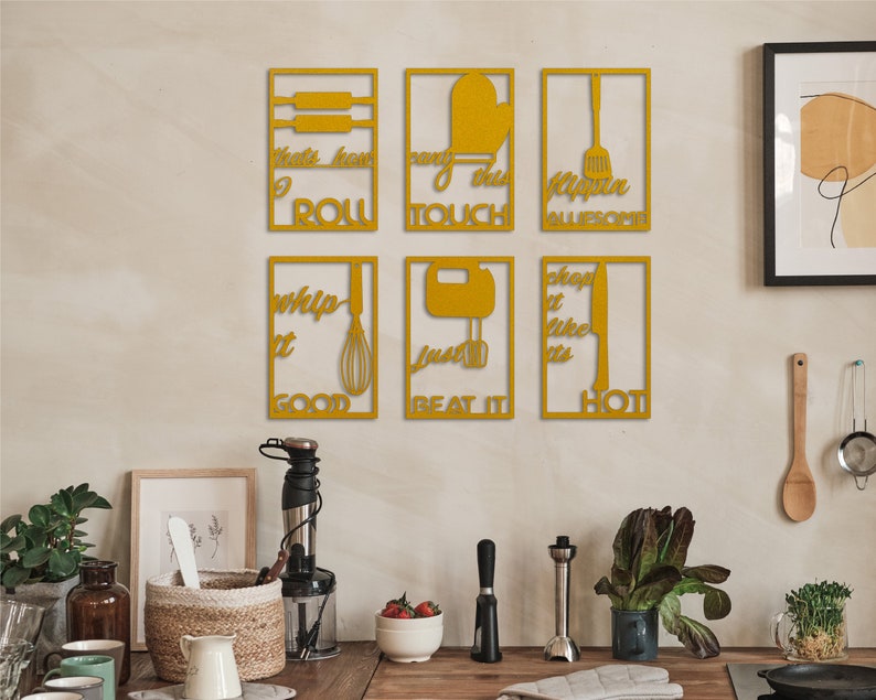 Kitchen Wall Decor Metal Wall Art Kitchen Wall Art Metal Etsy