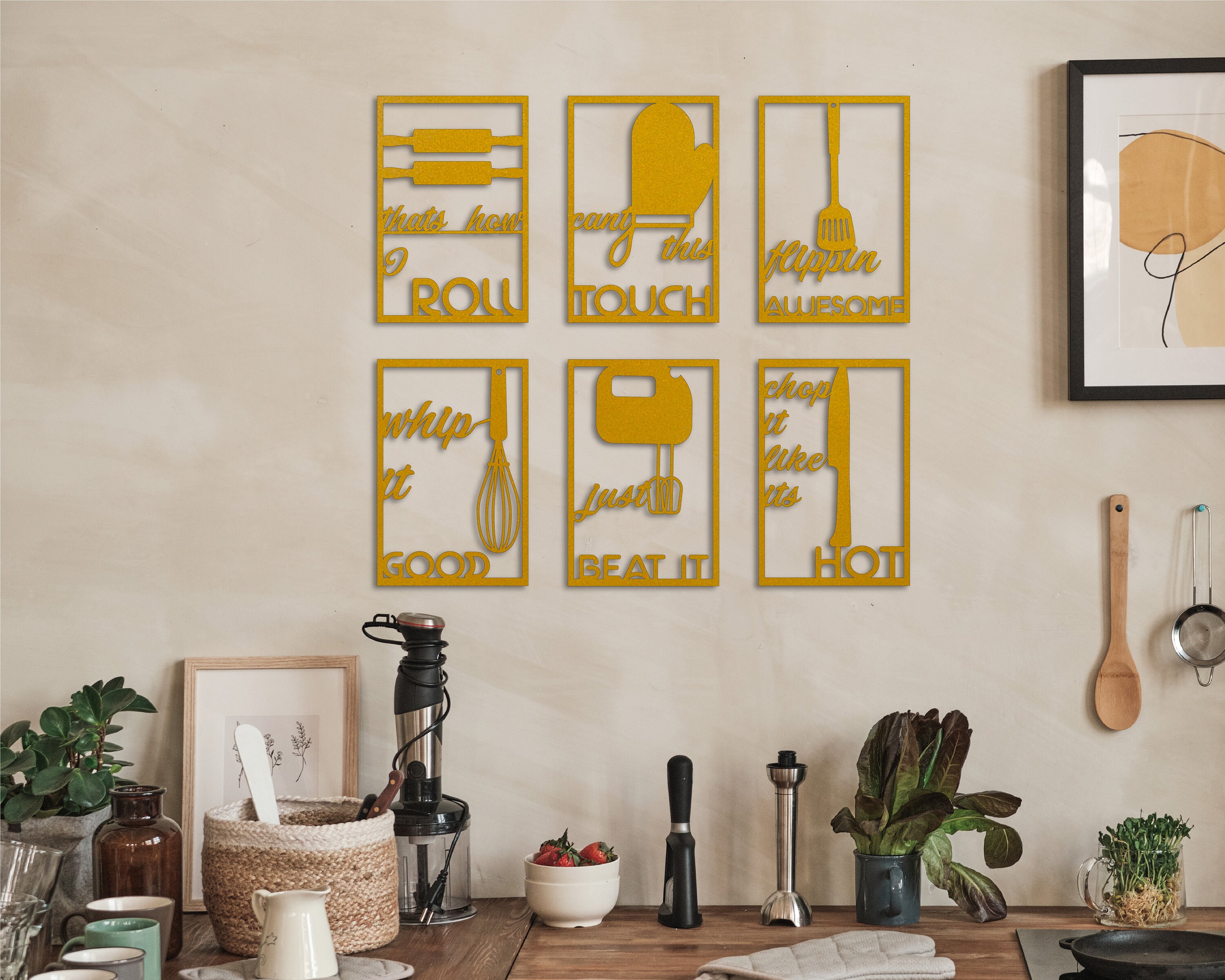 Kitchen Wall Decor Metal Wall Art Kitchen Wall Art Metal Etsy