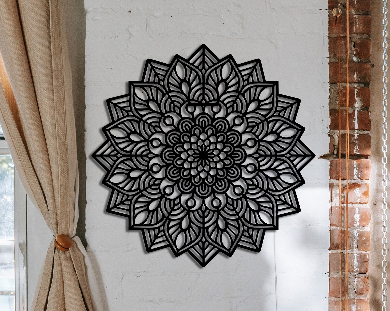 Metal Mandala Wall Art Large Mandala Metal Wall Decor Etsy