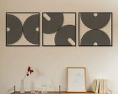 Mid Century Modern Metal Wall Art, Large Metal Wall Art With Midcentury Modern Style, MCM Metal Wall Decor, Boho Contemporary Home Gift