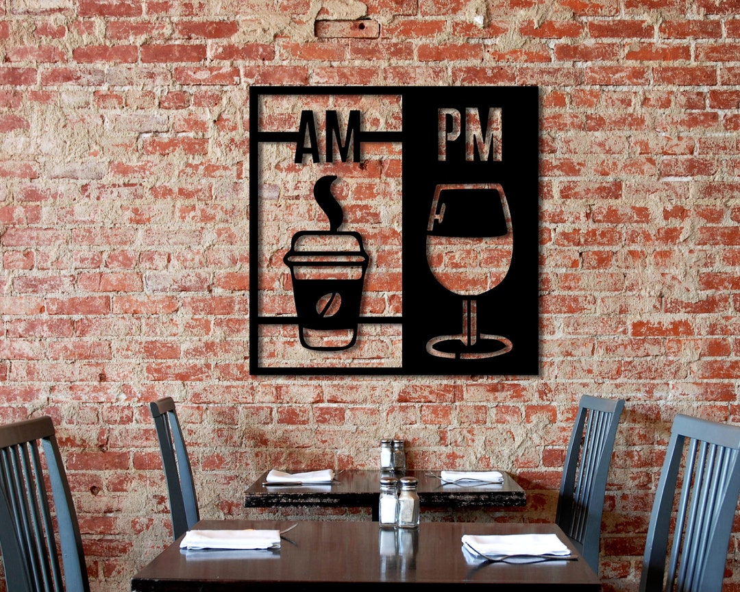 Coffee Metal Wall Art Coffee Sign Metal Wall Decor Coffee Etsy