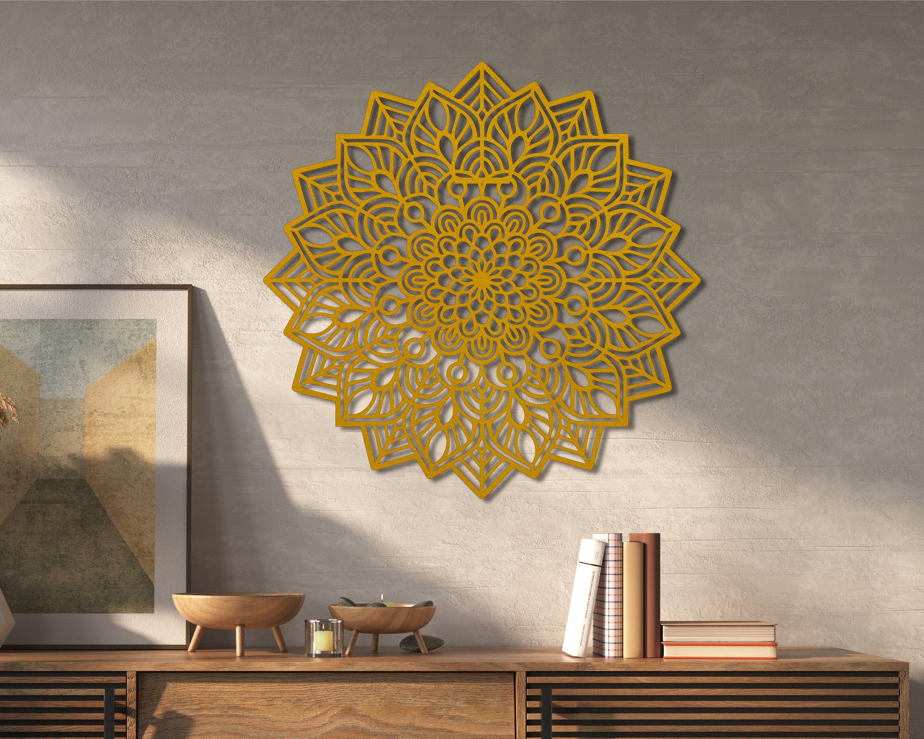 Metal Mandala Wall Art Large Mandala Metal Wall Decor Etsy