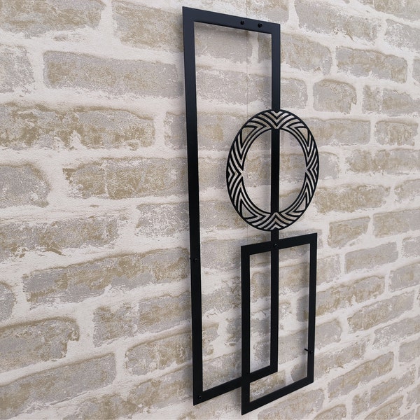 View of Geometric Metal Wall Art - Etsy