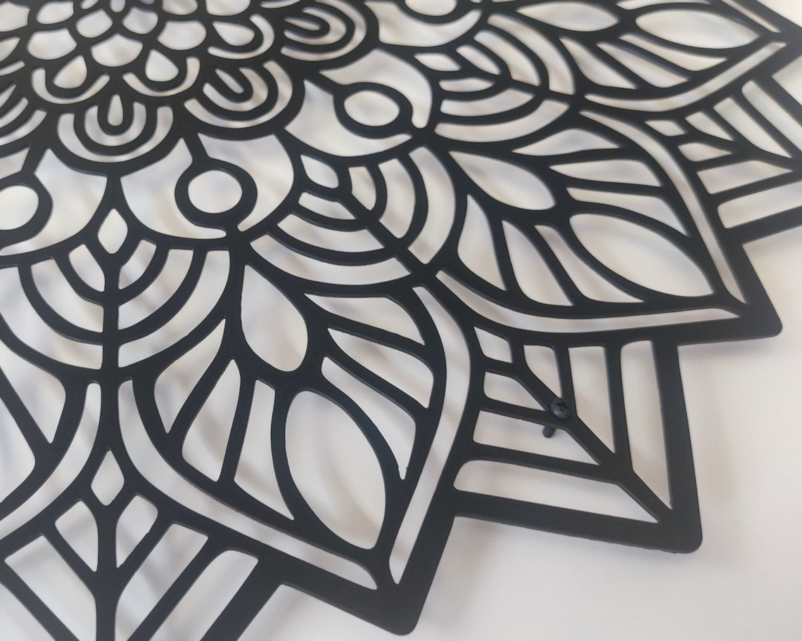 Metal Mandala Wall Art Large Mandala Metal Wall Decor Etsy