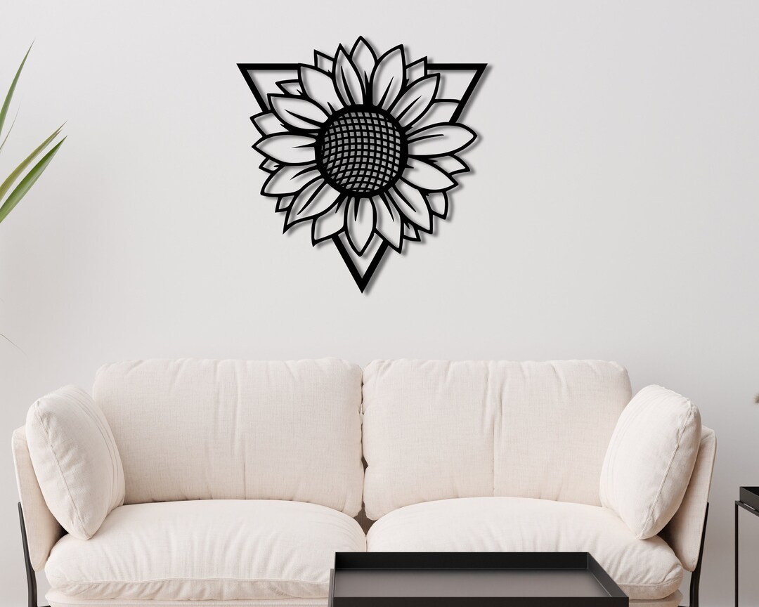Sunflower Wall Art Metal Sunflower Wall Art Decor Etsy