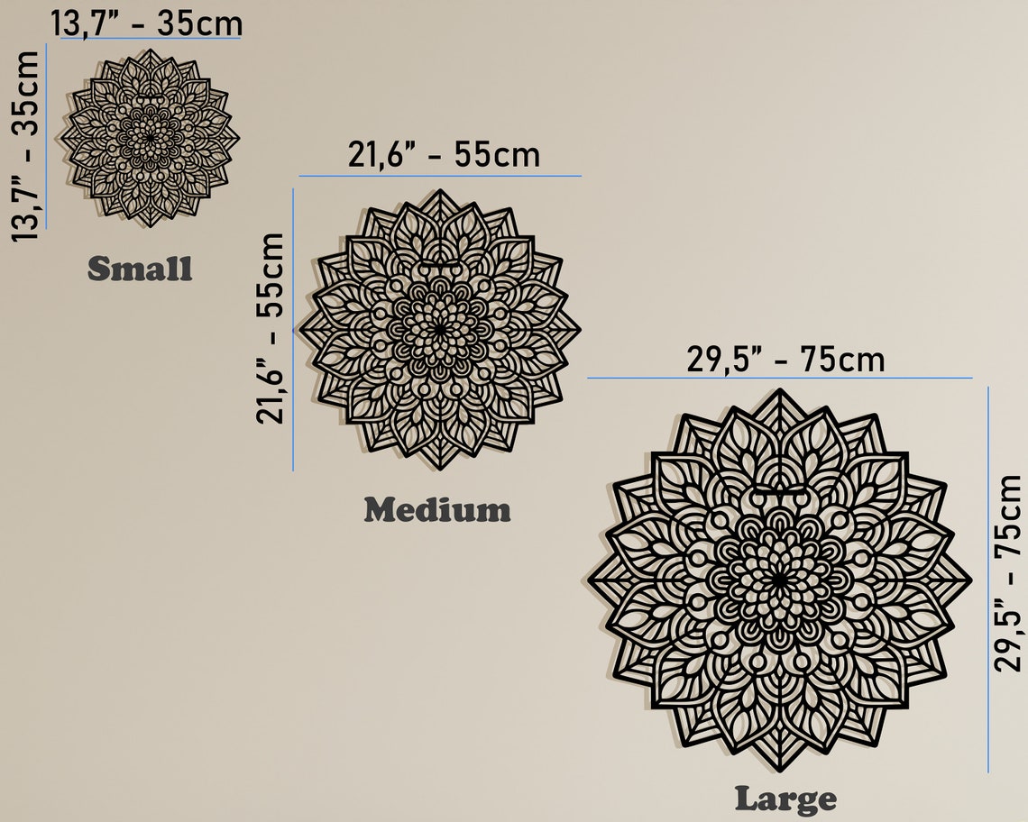 Metal Mandala Wall Art Large Mandala Metal Wall Decor Etsy