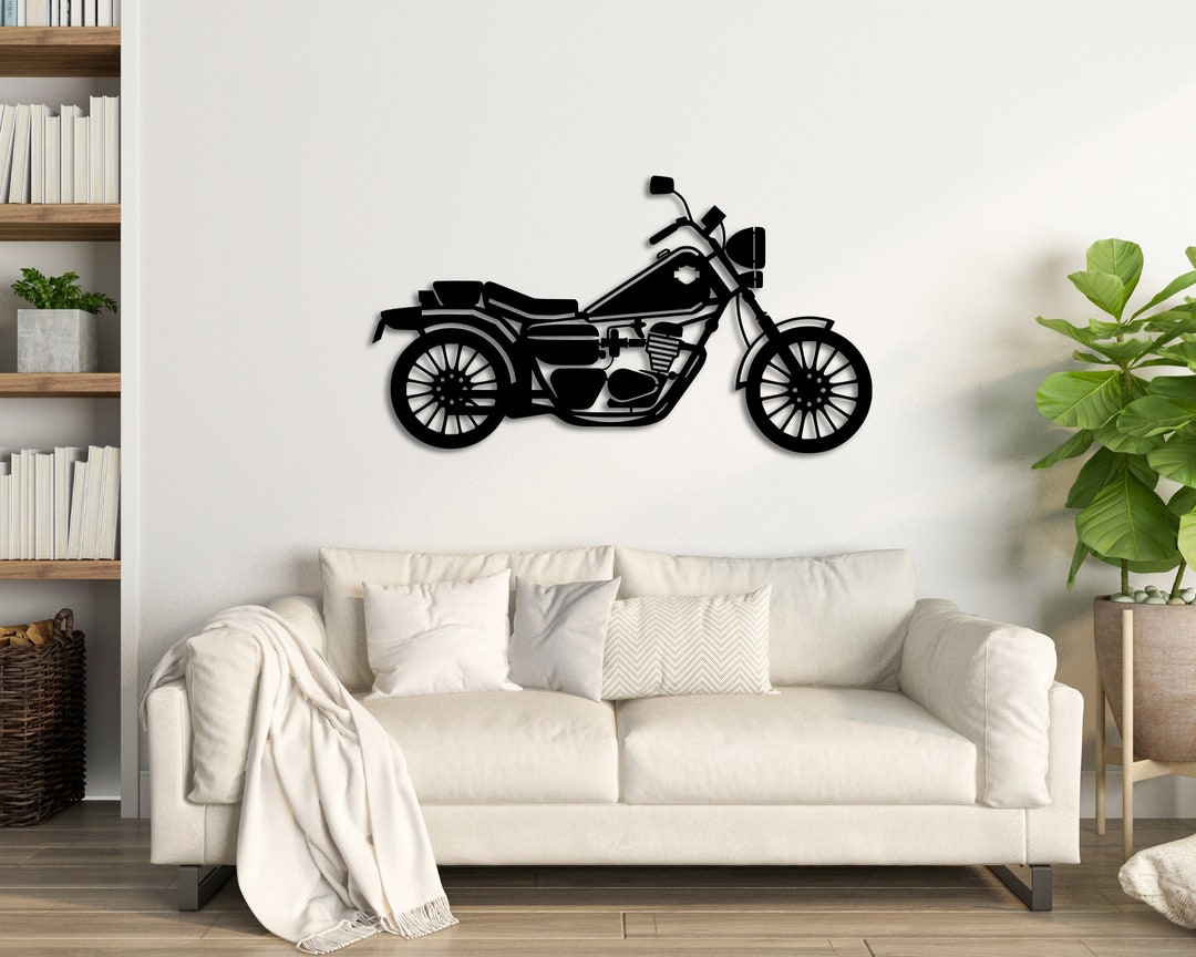 Motorcycle Metal Wall Art Decor Metal Motorcycle Wall Decor. Etsy