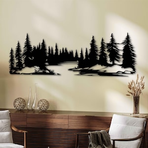 Decorazione da parete in metallo, con rami incorniciati, decorazione per la casa, soggiorno, da appendere per interni ed esterni, colore oro (40 x 118 cm