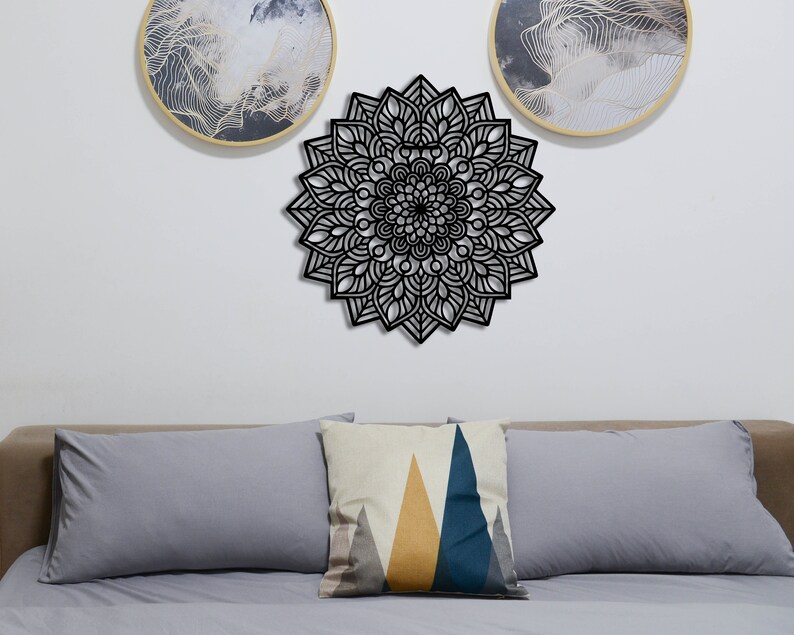 Metal Mandala Wall Art Large Mandala Metal Wall Decor Etsy
