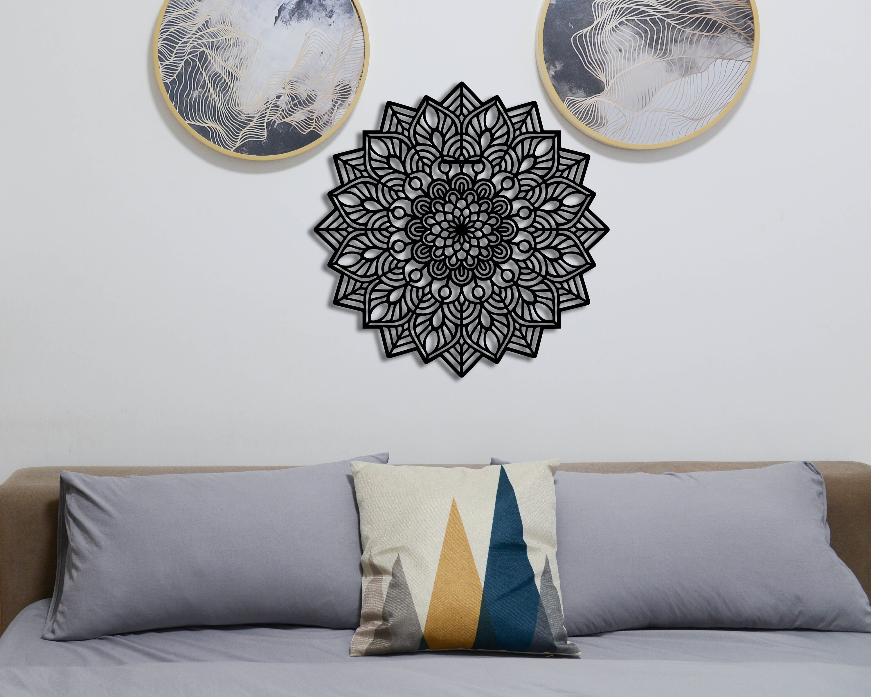 Metal Mandala Wall Art Large Mandala Metal Wall Decor Etsy