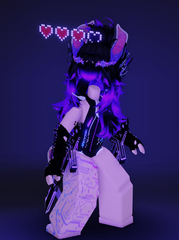 Download A young digital artist wears her Roblox avatar with a truly  aesthetic look.
