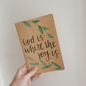 Hand Painted Christian Journal