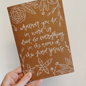 Hand Painted Christian Journal
