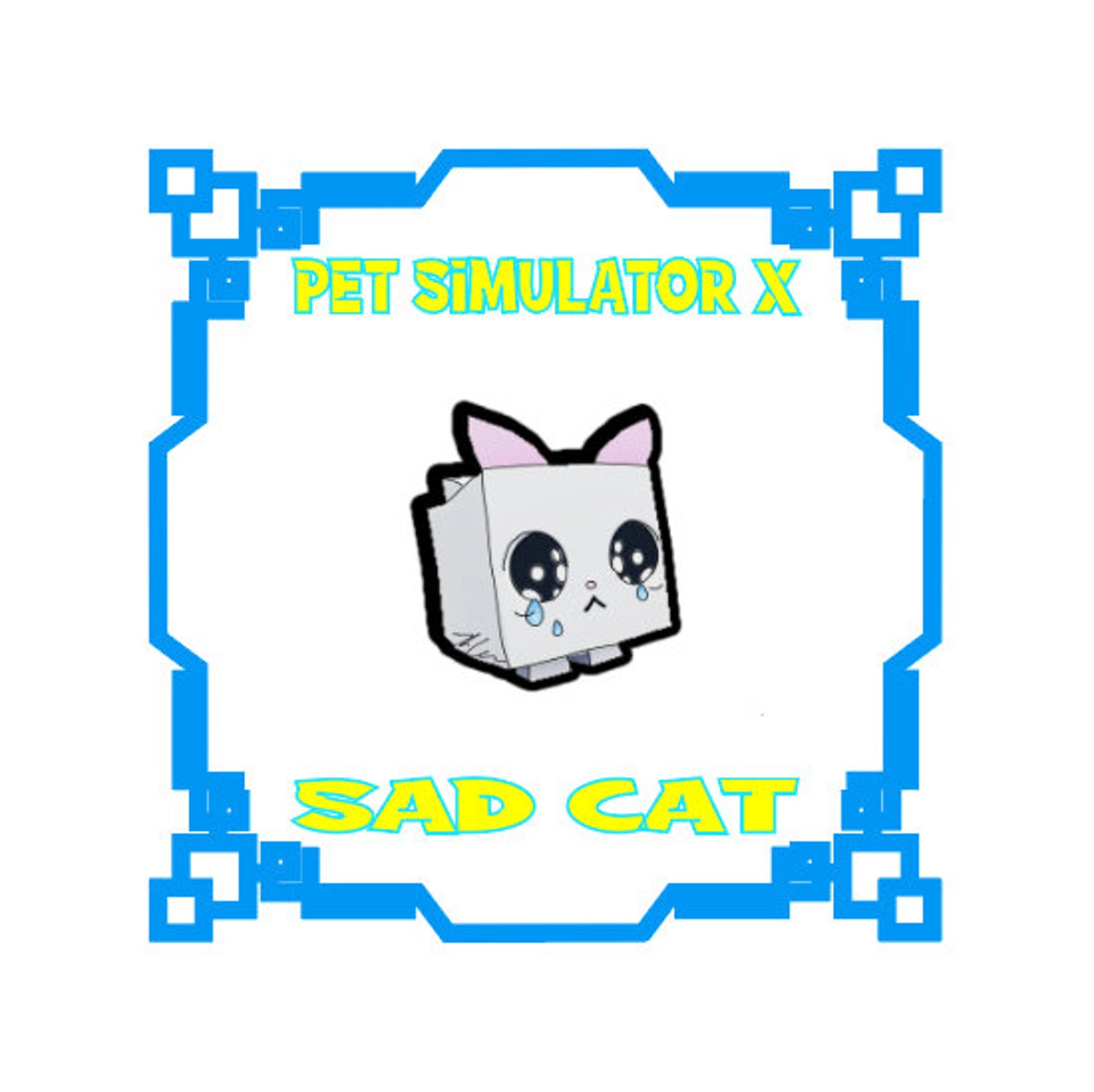 Sad Cat Roblox Pet Simulator X Pet Sim X PSX Fast Etsy