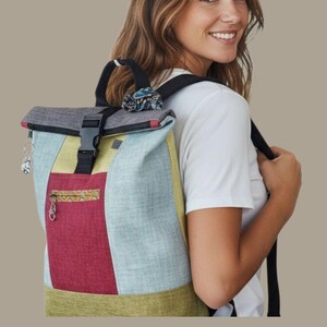 fabric upholstry mini backpack Upholstery Backpack