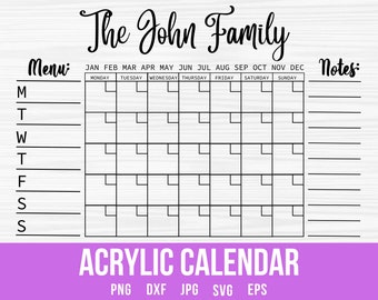 Acrylic Calendar For New Year 2024 Planner, 2024 Calendar, Weekly Planner, Wall Calendar, Dry Erase Calendar, Large Wall Calendar,