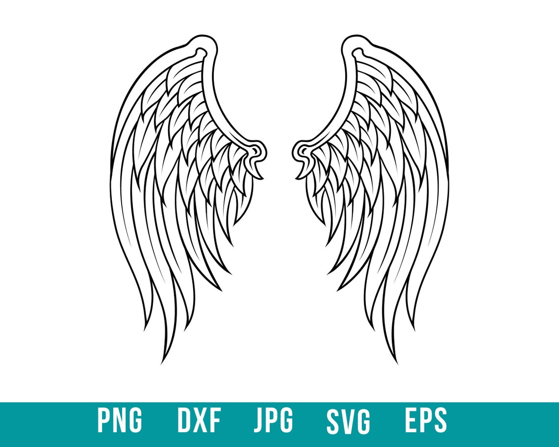 Angel Wings Svg Wings Svg Angel Wings Png in Memory of Svg - Etsy