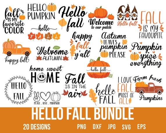 Hello Fall Svg Fall Svg Pumpkin Svg Hello Pumpkin Svg Fall - Etsy