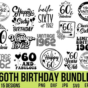 60th Birthday Svg, Aged To Perfection, Birthday Shirt Svg, 60 And Fabulous Svg, 60th Birthday Png, 60th Birthday Shirt, Sixty And Fabulous