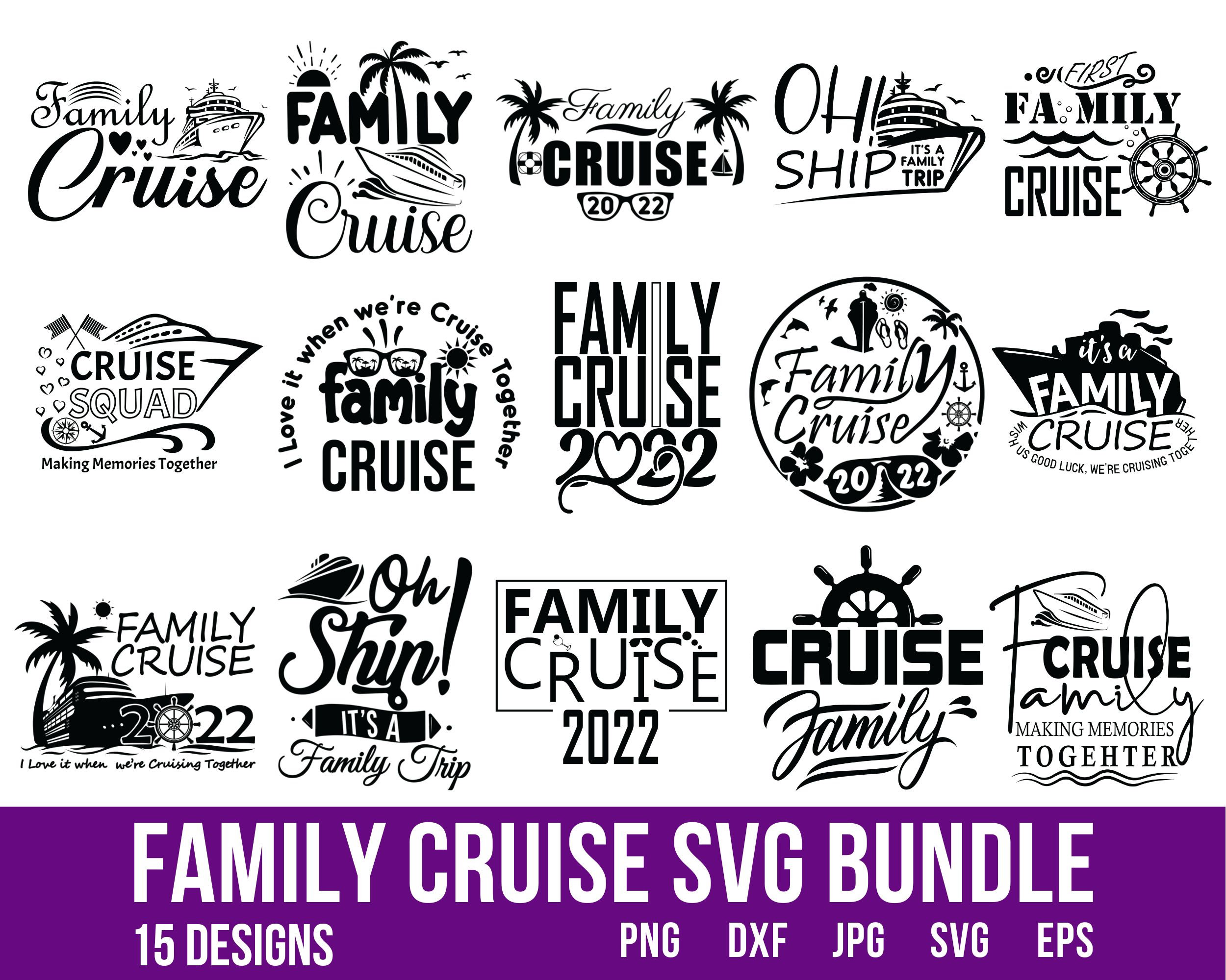 Family Cruise Svg Cruise Svg Anchor Svg Vacation Svg Etsy