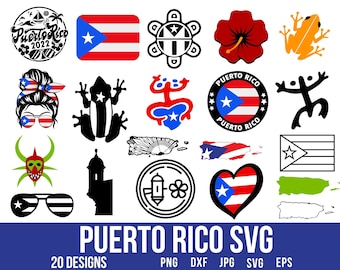 Puerto Rico Svg, Latina Svg, Cricut Svg, Puerto Rico Png, Puerto Rico Flag, Taino Frog Svg, Boricua Svg, Puerto Rico Frog