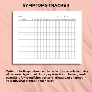 Schmerztagebuch, Schmerztagebuch, Schmerztagebuch, Schmerztagebuch, Schmerztagebuch, Fibromyalgie, Schmerztagebuch | US Letter, A4 Bild 8