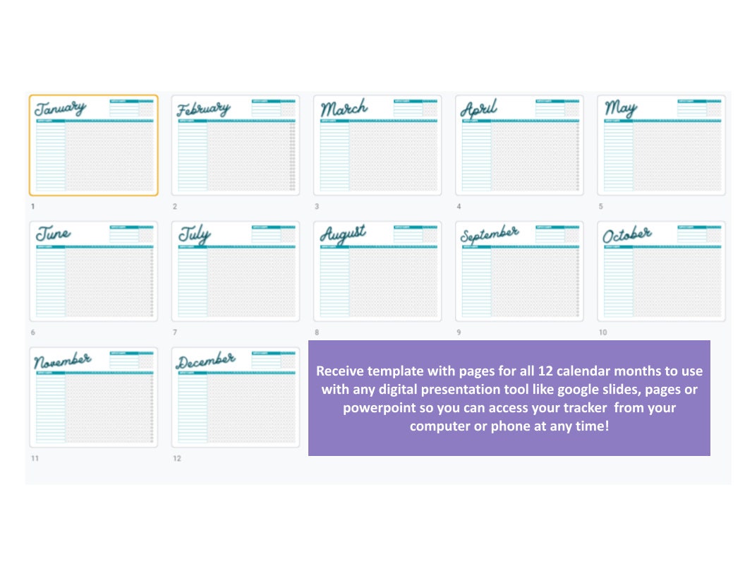 Habit Tracker | Daily, Weekly, Monthly | Digital Download | Easy to Use ...