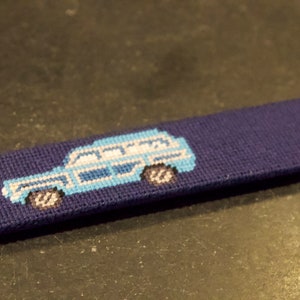 Custom Needlepoint Belt 100% Hand-Stitched Personalized Belt Monogram Golf Belt Gift for Dad Handmade 10-12 Week Lead Time image 9