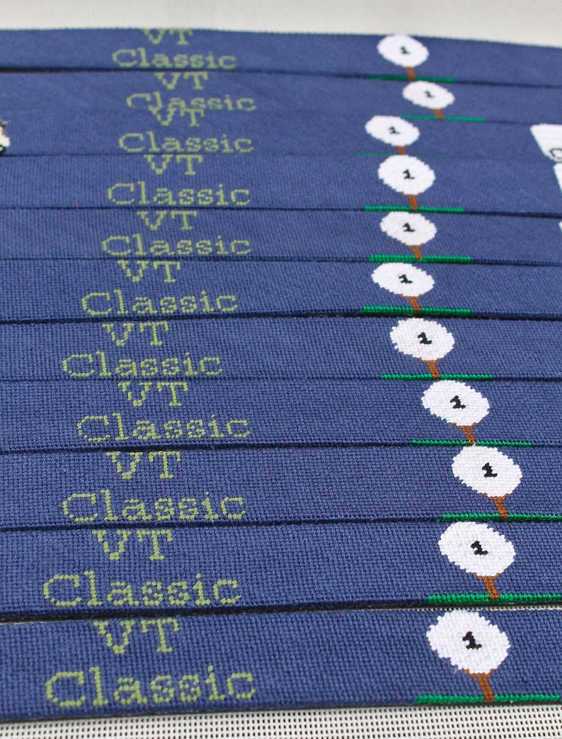 Custom Needlepoint Belt 100% Hand-Stitched Personalized Belt Monogram Golf Belt Gift for Dad Handmade 10-12 Week Lead Time image 8