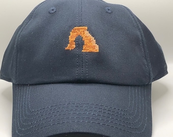 Arches National Park Hat | 100% Hand-Stitched Needlepoint | Arches | Capitol Reef | Moab Utah | Canyon Lands | Zion | Alta | Snowbird | SLC