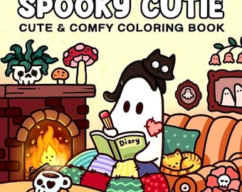 spooky cutie full coloring book digital