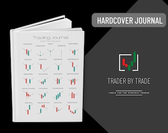 Hardcover Trading Notebook, Technical Analysis Candlestick Trading Reversal Patterns, Cryptocurrency / Investor Gift