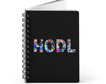 Logotipo de criptomoneda HODL, diario encuadernado en espiral, diario para el comercio diario y el comercio de criptomonedas, regalo para inversores, regalo del mercado de valores