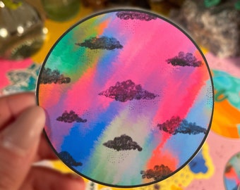 Rainbow Cloud Vinyl Sticker