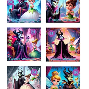 Défi cartes à gratter "Maléfique et les princesss" Partie 2 (4 défis)