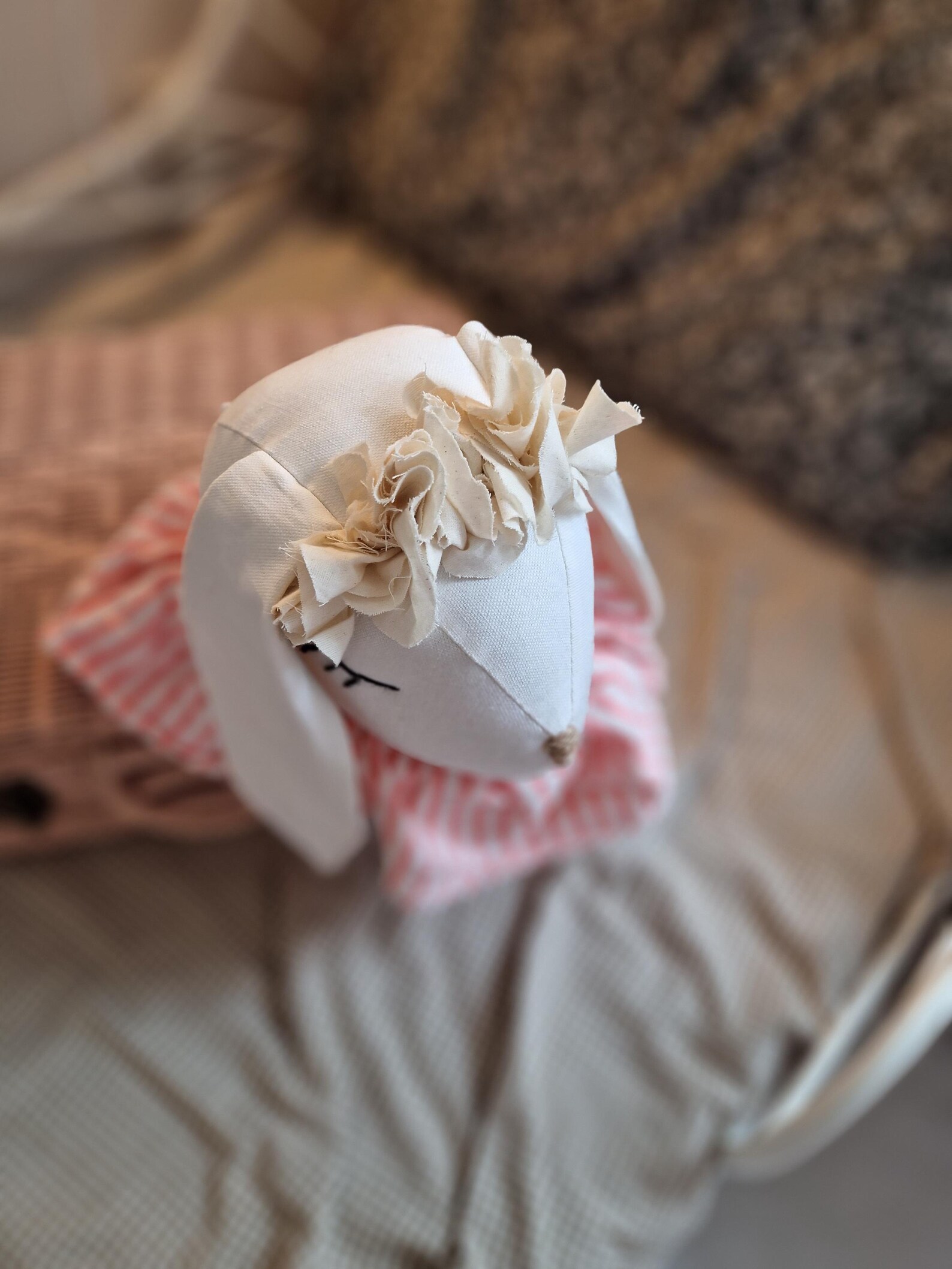 Bunny Head Decor, Nursery Rabbit Head, Stuffed Animal Wall Mount - Etsy