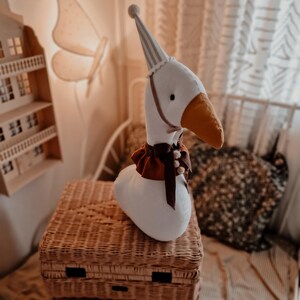 Handmade Cotton Duck Wall Decoration, Nursery Decor, Stuffed Animal Toy