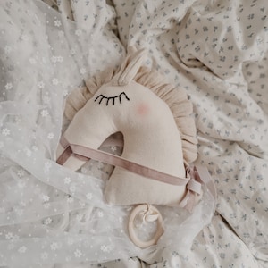 Babyrassel Pferd, Babyrassel Tier, Babyspielzeug Rassel, Pferd Wanddeko, Kinderzimmer Dekoration Pferd, Babypartygeschenk, Einzigartiges Babygeschenk