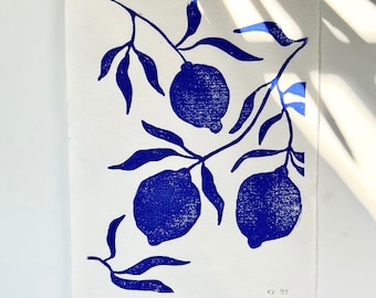 Sour Sweet | Linocut Print