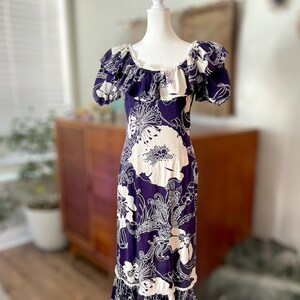 Vintage Boho Island Floral Maxi Dress