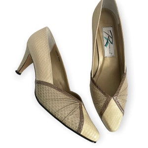 Ros Hommerson Vintage Snakeskin Heels
