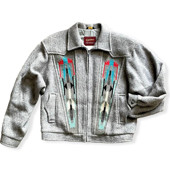 70s Chimayo Wool Azteca Jacket Gem