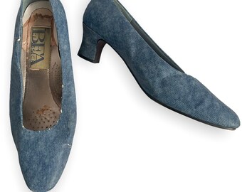 BFA Classics 80s Vintage Denim Heels