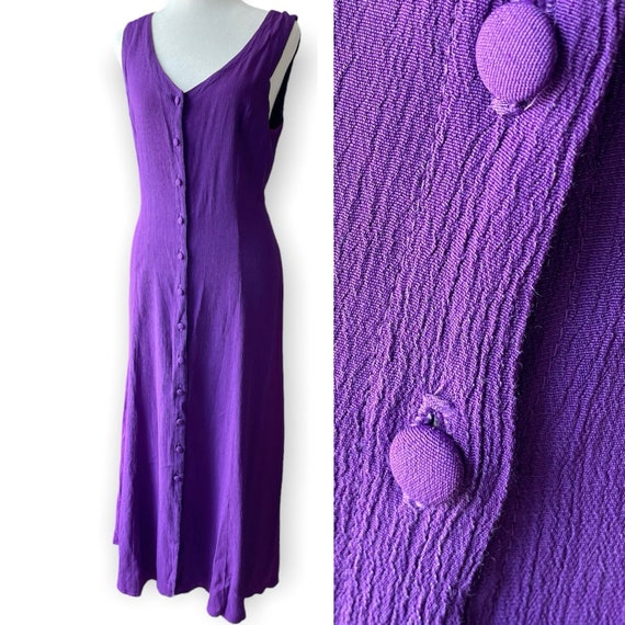90s / Y2K Another Thyme Purple Sleeveless Dress
