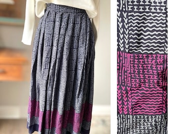 Susan Reade 90s Tribal Print Boho Skirt