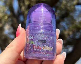 Roll On Body Glitter, Scented Body Glitter, 90s Roll On Glitter, Scent Roll On Body Glitter