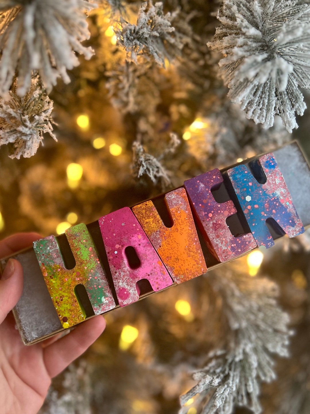 Crayon Letters Crayon Names Handmade Crayon Letters Kids Etsy