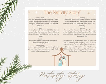 Christmas Nativity Story PrintableI Download + Print