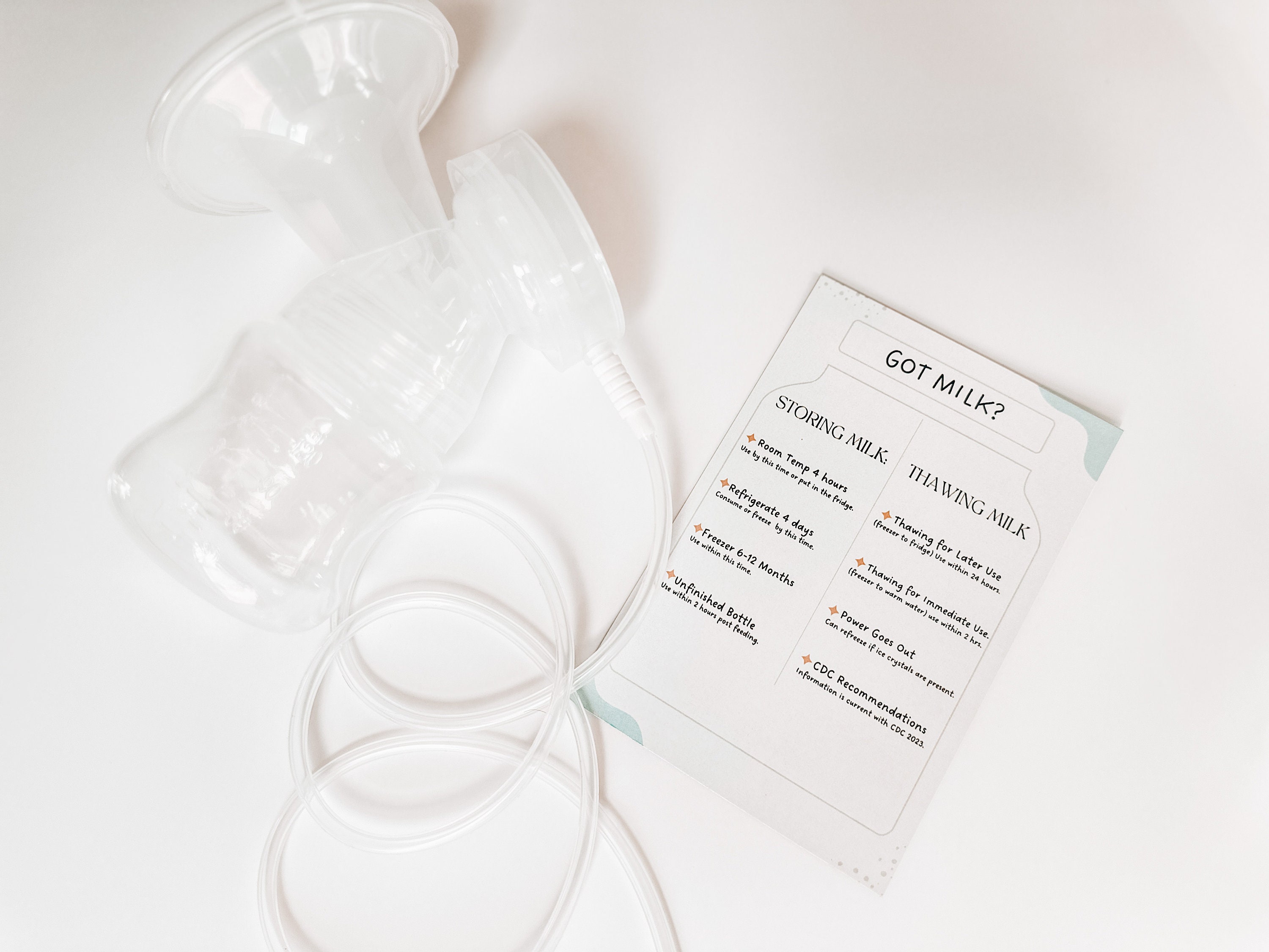 PDF Printable Breast Milk Storage Guide - Etsy