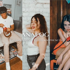 10 Analog Lightroom Presets / Mobile & Desktop / Instragram / Blogger / Photography / Vsco / Dark Tones / Old School / Old Fashion